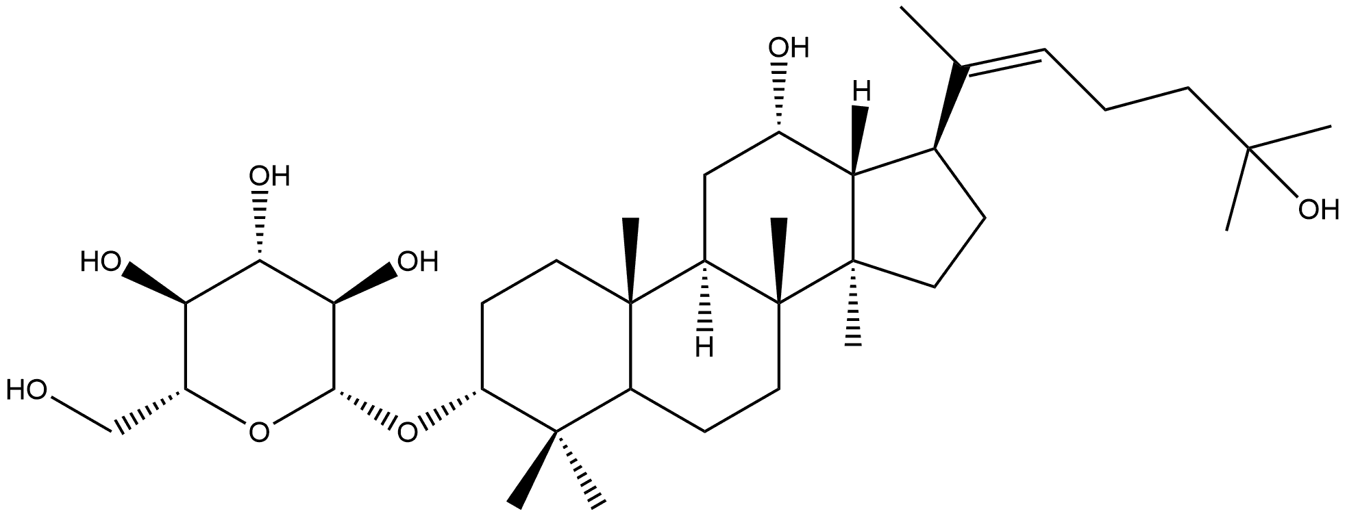 Quasi-ginsenoside RH2 (Z type) Struktur