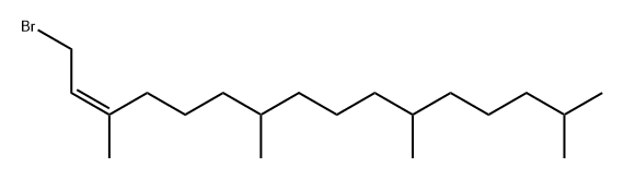 2-Hexadecene, 1-bromo-3,7,11,15-tetramethyl-, (2Z)- Struktur