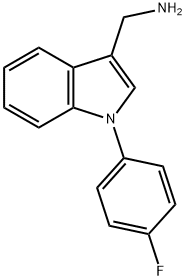 1H-Indole-3-methanamine, 1-(4-fluorophenyl)- Struktur