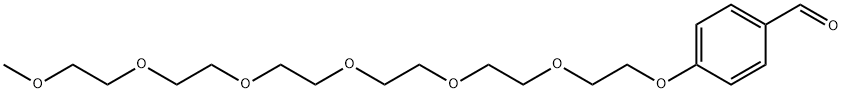 m-PEG7-Ph-CHO Struktur