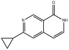 2,7-Naphthyridin-1(2H)-one, 6-cyclopropyl- Struktur