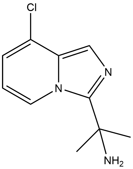 8-Chloro-α,α-dimethylimidazo[1,5-a]pyridine-3-methanamine Struktur