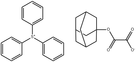 Sulfonium, triphenyl-, 1-tricyclo[3.3.1.13,7]dec-1-yl ethanedioate (1:1) Struktur