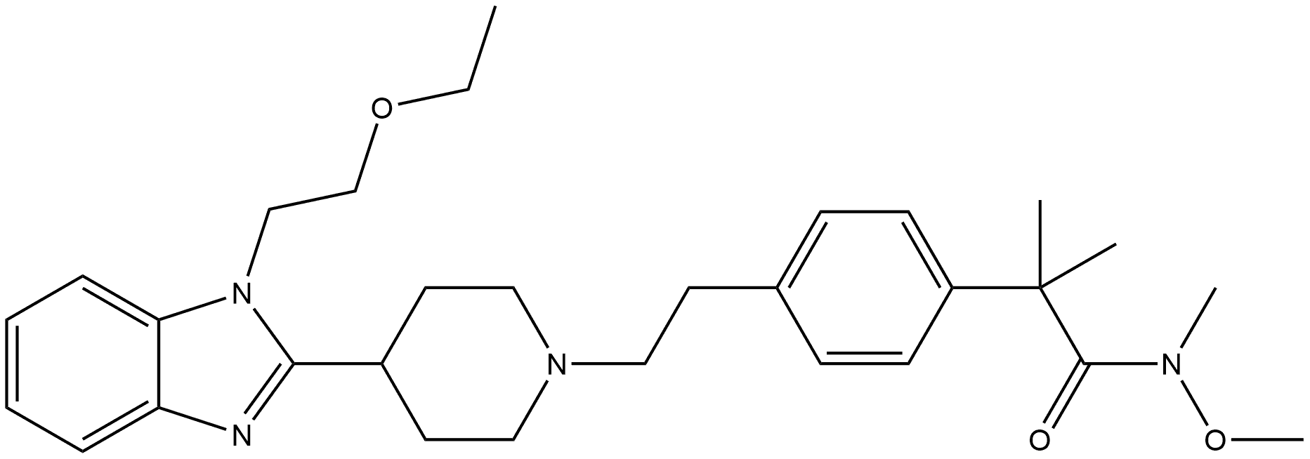 Bilastine Impurity 12 Struktur