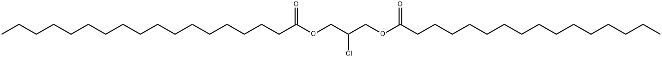 Octadecanoic acid, 2-chloro-3-[(1-oxohexadecyl)oxy]propyl ester Struktur