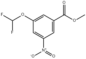 Methyl 3-(difluoromethoxy)-5-nitrobenzoate Struktur