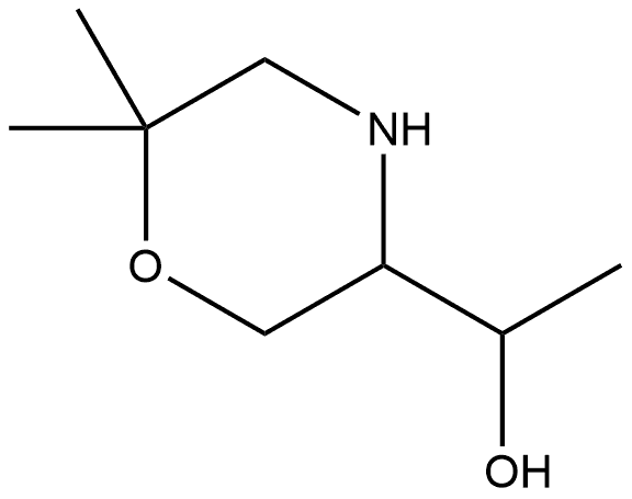 3-Morpholinemethanol,α,6,6-trimethyl- Struktur