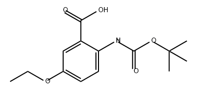 Benzoic acid, 2-[[(1,1-dimethylethoxy)carbonyl]amino]-5-ethoxy- Struktur