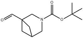 3-Azabicyclo[3.1.1]heptane-3-carboxylic acid, 1-formyl-, 1,1-dimethylethyl ester Struktur