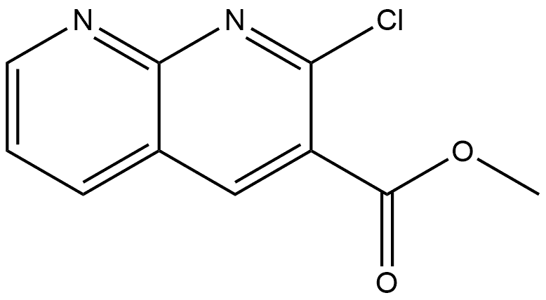 Methyl 2-chloro-1,8-naphthyridine-3-carboxylate Struktur