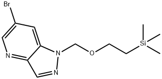 1H-Pyrazolo[4,3-b]pyridine, 6-bromo-1-[[2-(trimethylsilyl)ethoxy]methyl]- Struktur