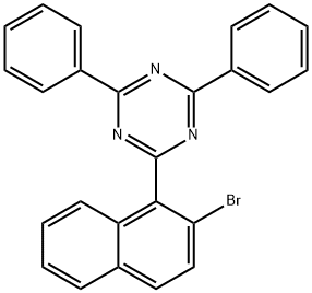 1,3,5-Triazine, 2-(2-bromo-1-naphthalenyl)-4,6-diphenyl- Struktur