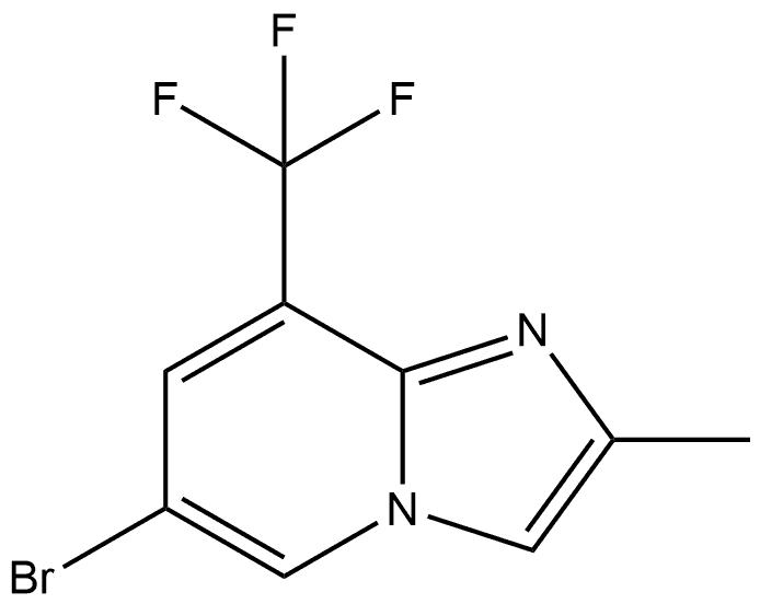 6-Bromo-2-methyl-8-(trifluoromethyl)imidazo[1,2-a]pyridine Struktur