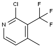 2-chloro-4-methyl-3-(trifluoromethyl)pyridine Struktur