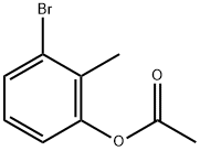 Phenol, 3-bromo-2-methyl-, 1-acetate Struktur