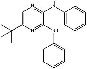 2,3-Pyrazinediamine, 5-(1,1-dimethylethyl)-N2,N3-diphenyl- Struktur