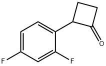 Cyclobutanone, 2-(2,4-difluorophenyl)- Struktur