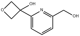 3-(6-(Hydroxymethyl)pyridin-2-yl)oxetan-3-ol Struktur