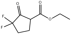 Cyclopentanecarboxylic acid, 3,3-difluoro-2-oxo-, ethyl ester Struktur