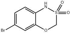 1H,3H-4,2,1-Benzoxathiazine, 6-bromo-, 2,2-dioxide Struktur