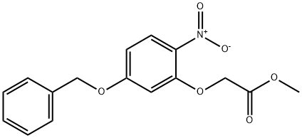 Acetic acid, 2-[2-nitro-5-(phenylmethoxy)phenoxy]-, methyl ester Struktur