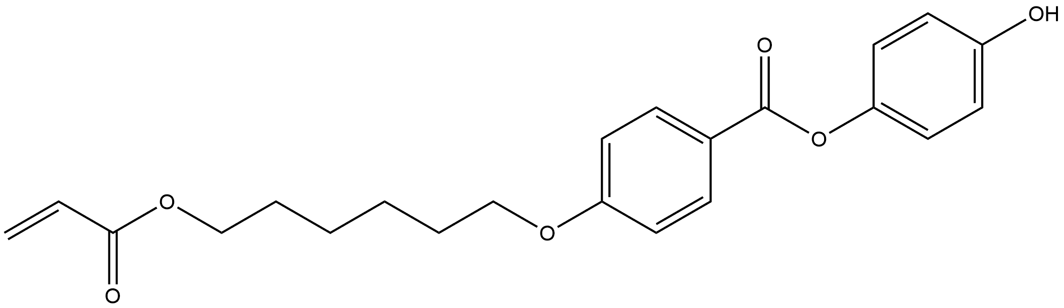 4-hydroxyphenyl 4-((6-(acryloyloxy)hexyl)oxy)benzoate Struktur