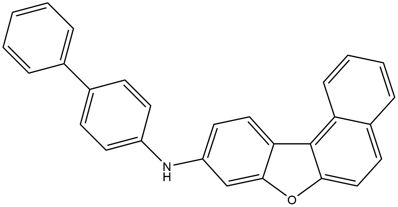 N-[1,1′-Biphenyl]-4-ylbenzo[b]naphtho[1,2-d]furan-9-amine Structure