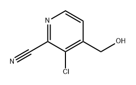 2-Pyridinecarbonitrile, 3-chloro-4-(hydroxymethyl)- Struktur