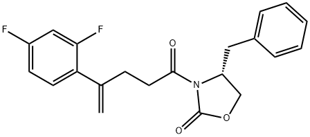 2-Oxazolidinone, 3-[4-(2,4-difluorophenyl)-1-oxo-4-pentenyl]-4-(phenylmethyl)-, (R)- (9CI) Struktur