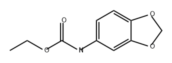 Carbamic acid, N-1,3-benzodioxol-5-yl-, ethyl ester Struktur