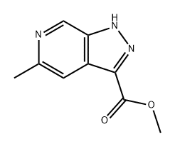 1H-Pyrazolo[3,4-c]pyridine-3-carboxylic acid, 5-methyl-, methyl ester Struktur