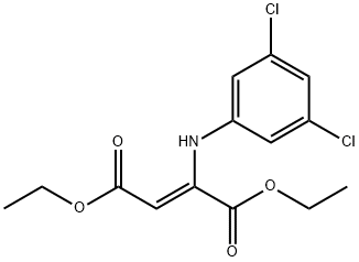 2-Butenedioic acid, 2-[(3,5-dichlorophenyl)amino]-, 1,4-diethyl ester, (2Z)- Struktur