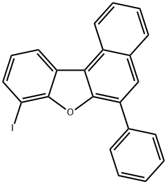 Benzo[b]naphtho[1,2-d]furan, 8-iodo-6-phenyl- Struktur