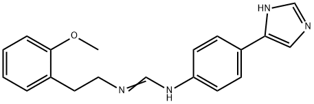 Methanimidamide, N-[4-(1H-imidazol-5-yl)phenyl]-N'-[2-(2-methoxyphenyl)ethyl]- Struktur