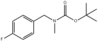 Carbamic acid, N-[(4-fluorophenyl)methyl]-N-methyl-, 1,1-dimethylethyl ester Struktur