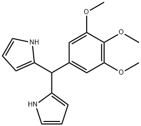 1H-Pyrrole, 2,2'-[(3,4,5-trimethoxyphenyl)methylene]bis- Struktur