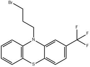 10H-Phenothiazine, 10-(3-bromopropyl)-2-(trifluoromethyl)- Struktur