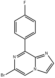 Imidazo[1,2-a]pyrazine, 6-bromo-8-(4-fluorophenyl)- Struktur