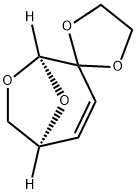 1,6-Anhydro-3,4-dideoxy-2,2-(ethylenedioxy)-β-D-glycero-hex-3-enopyranose Struktur