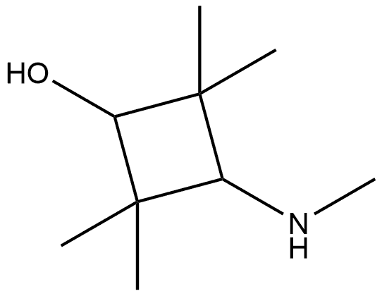 2,2,4,4-Tetramethyl-3-(methylamino)cyclobutanol Struktur