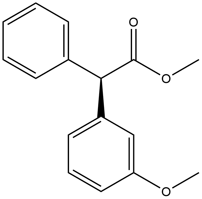 methyl (R)-2-(3-methoxyphenyl)-2-phenylacetate Struktur