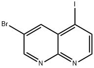 1,8-Naphthyridine, 3-bromo-5-iodo- Struktur