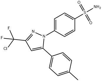 4-(3-(chlorodifluoromethyl)-5-(p-tolyl)-1H-pyrazol-1-yl)benzenesulfonamide Struktur