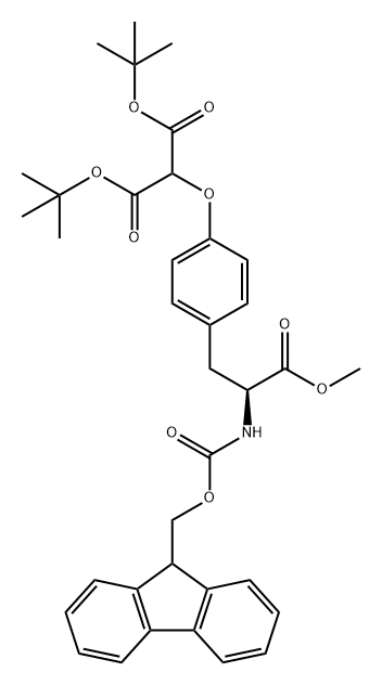 Propanedioic acid, 2-[4-[(2S)-2-[[(9H-fluoren-9-ylmethoxy)carbonyl]amino]-3-methoxy-3-oxopropyl]phenoxy]-, 1,3-bis(1,1-dimethylethyl) ester