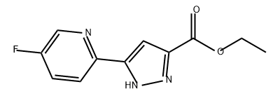 1H-Pyrazole-3-carboxylic acid, 5-(5-fluoro-2-pyridinyl)-, ethyl ester Struktur