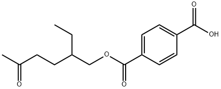 1-(2-Ethyl-5-oxohexyl)hydrogen 1,4-Benzenedicarboxylate Struktur