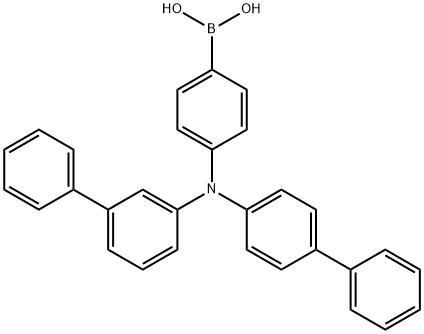 Boronic acid, B-[4-([1,1'-biphenyl]-3-yl[1,1'-biphenyl]-4-ylamino)phenyl]- Struktur