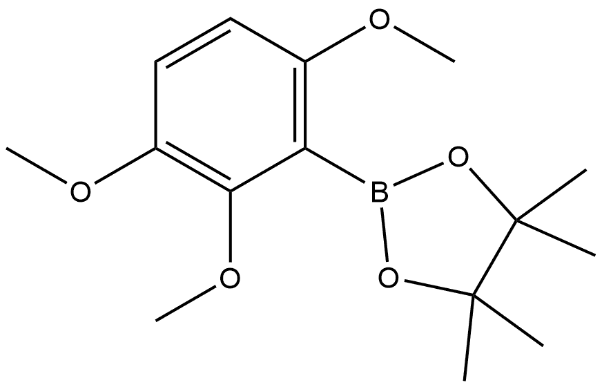 4,4,5,5-tetramethyl-2-(2,3,6-trimethoxyphenyl)-1,3,2-dioxaborolane Struktur