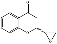 Ethanone, 1-[2-[(2S)-2-oxiranylmethoxy]phenyl]- Struktur