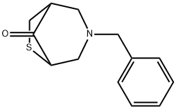 3-(Phenylmethyl)-6-thia-3-azabicyclo[3.2.1]octan-8-one Struktur